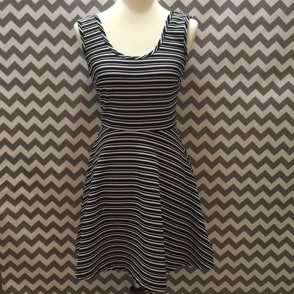 BeBop Dresses & Skirts - Black and white striped dress by BeBop sz medium